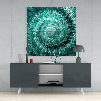 Cycle of Green Glass Wall Art