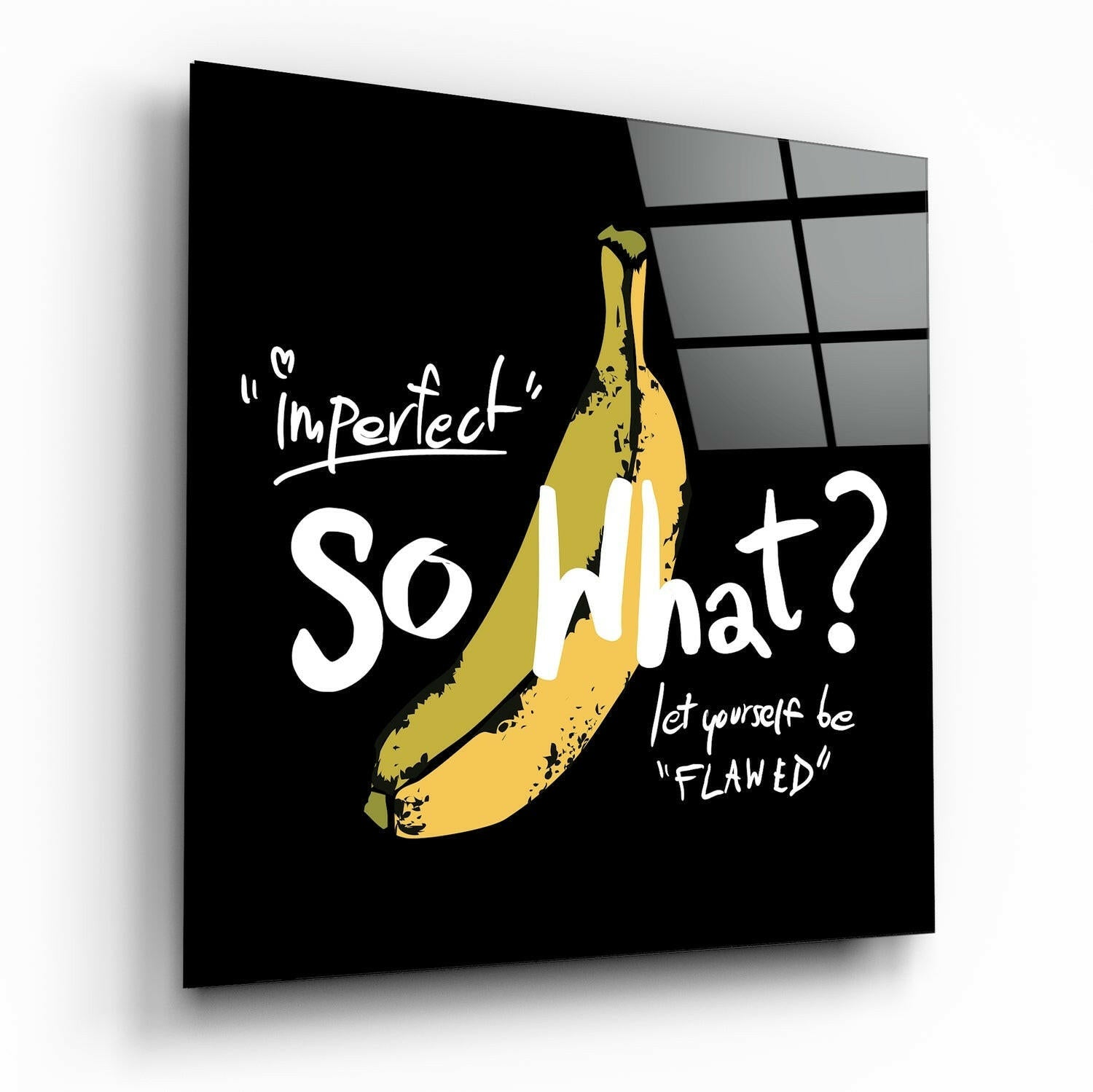 So What? Glass Wall Art
