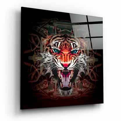 The Punishment Of The Lion Glass Wall Art