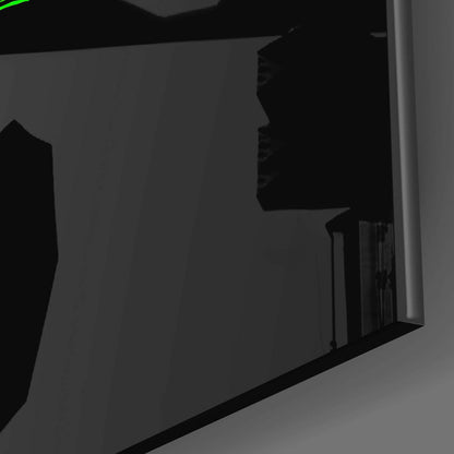 Colored Tiger Glass Wall Art