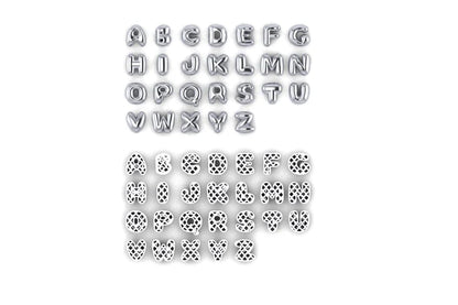 large bubble letter name necklace