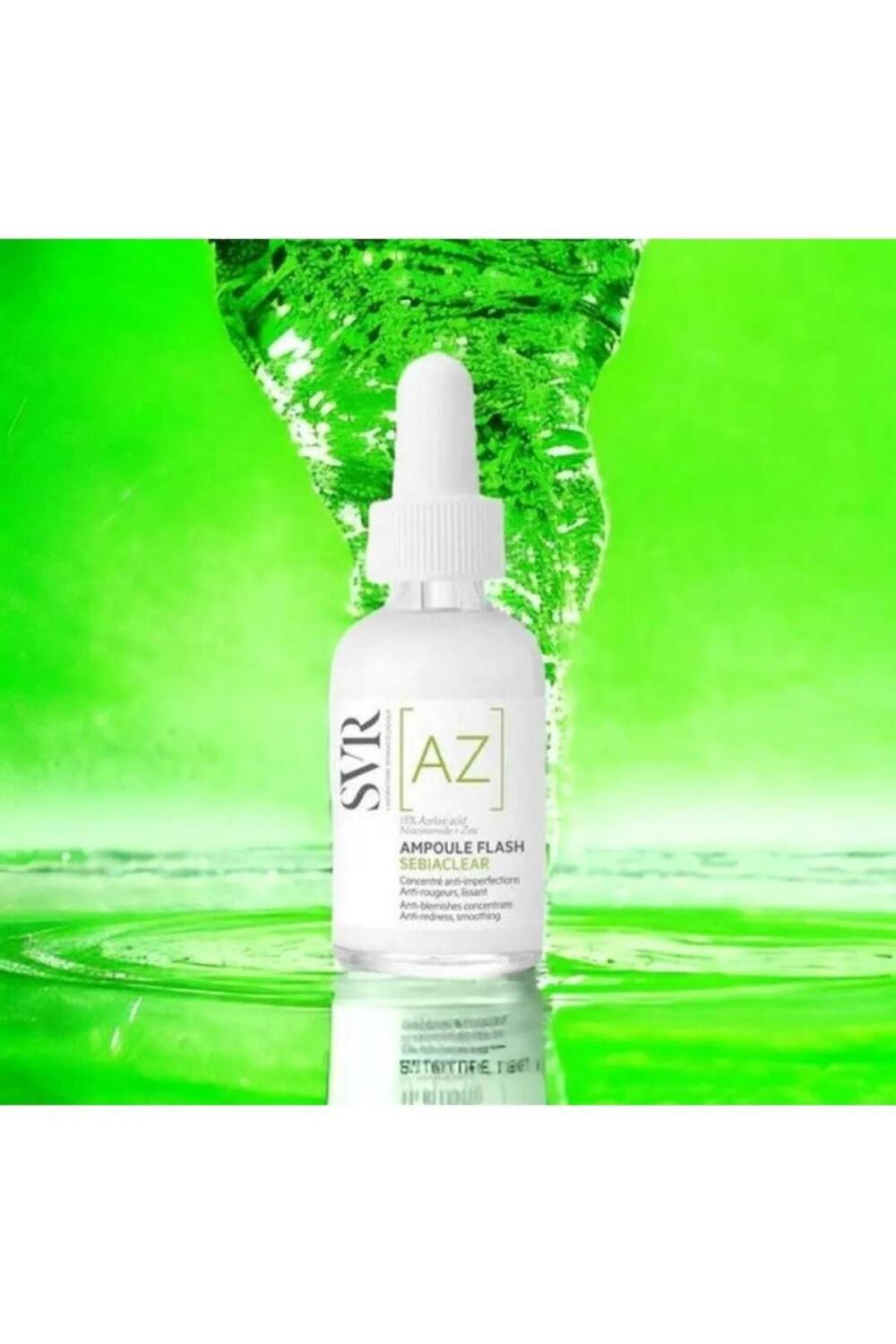 SVR Sebiaclear AZ Ampoule Flash 30ml - Concentrated Serum for Acne-Prone Skin with 15% Azelaic Acid