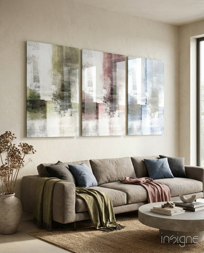 Pastel Colors Mega Glass Wall Art