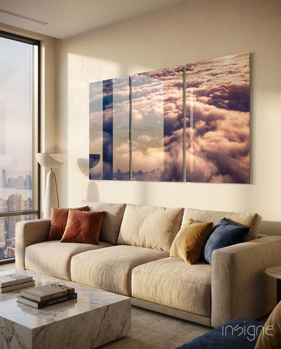 Mega Glass Wall Art Above The Clouds