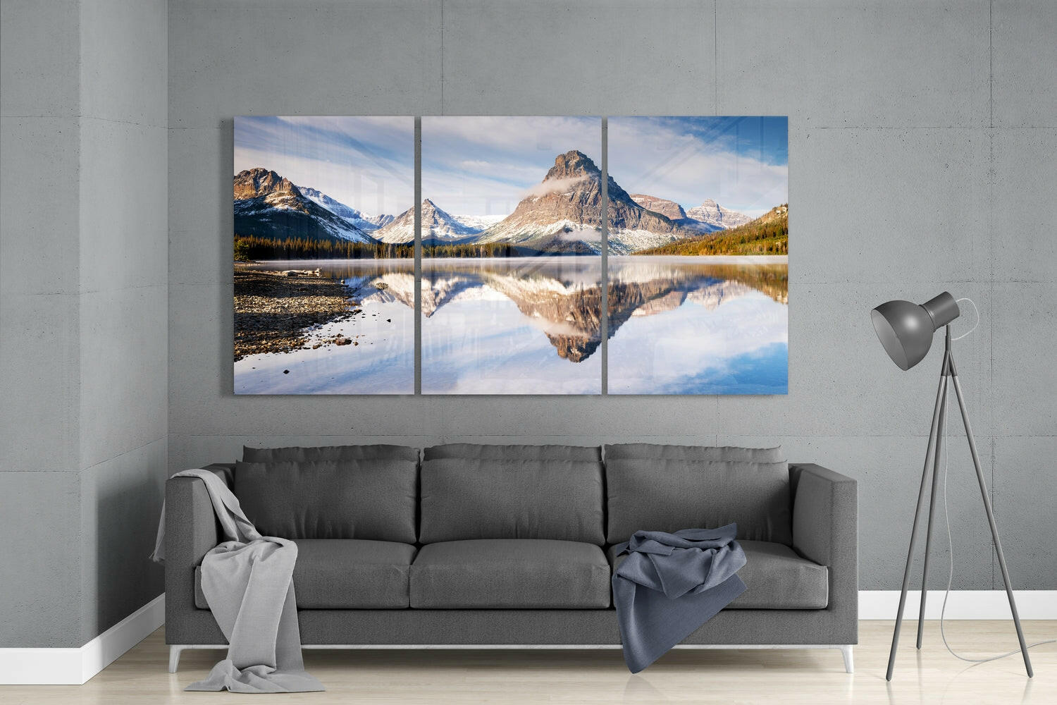 Mountains Mega Glass Wall Art