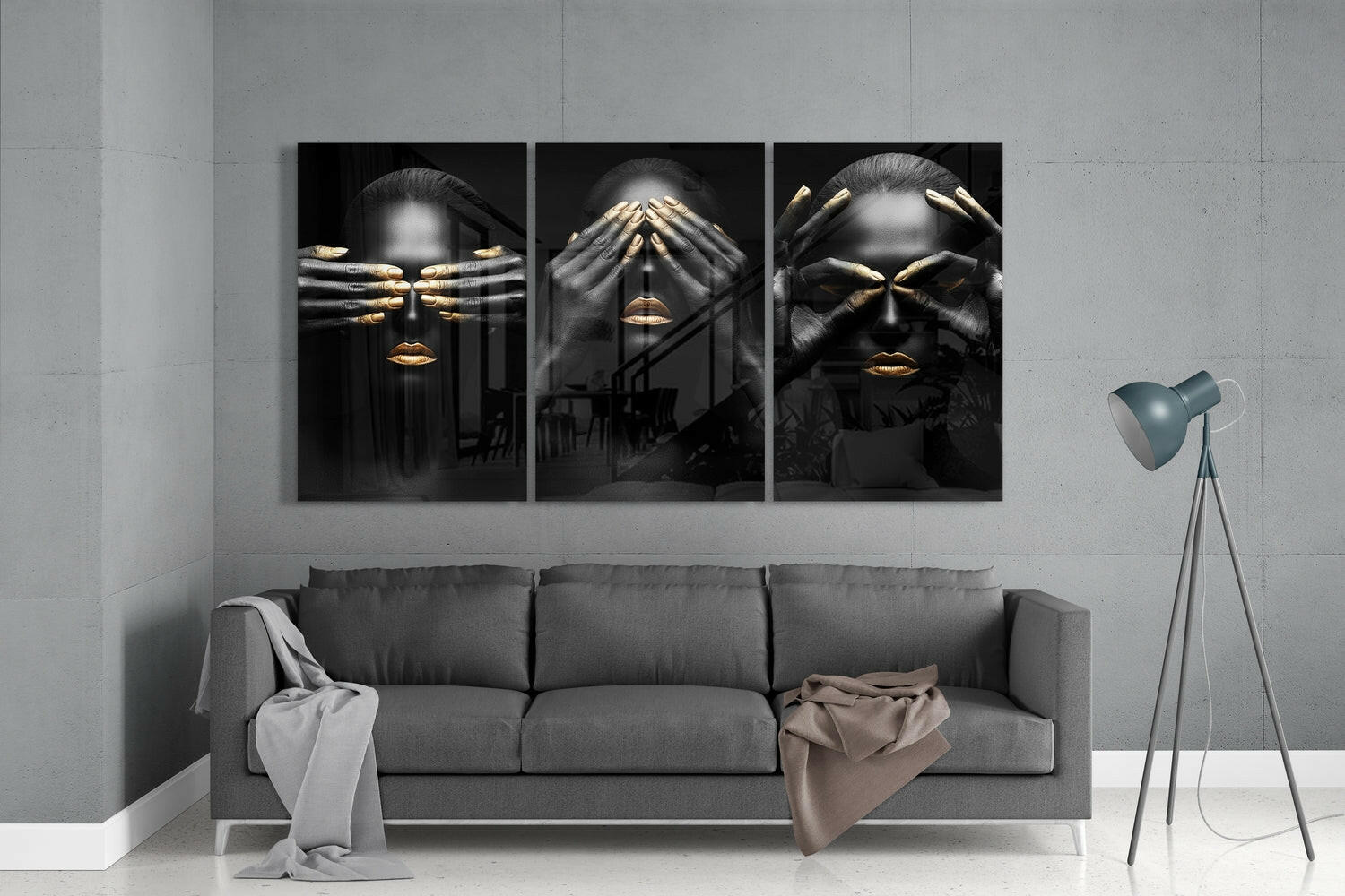 Woman Mega Glass Wall Art