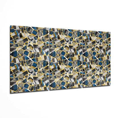 Colored Shapes Glass Wall Art