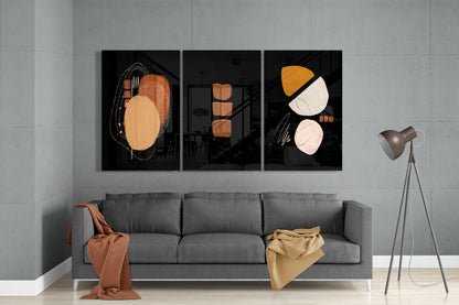 Abstract Shapes Mega Glass Wall Art
