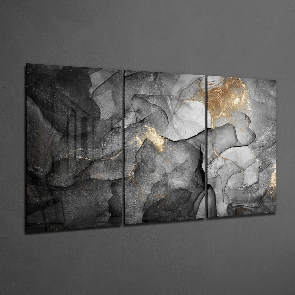 Noble Gray Glass Wall Art