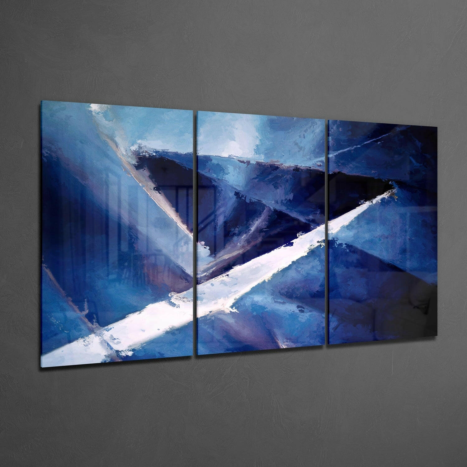 Sharp Blue Glass Wall Art