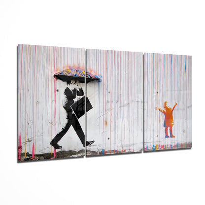 Color of Rain Mega Glass Wall Art