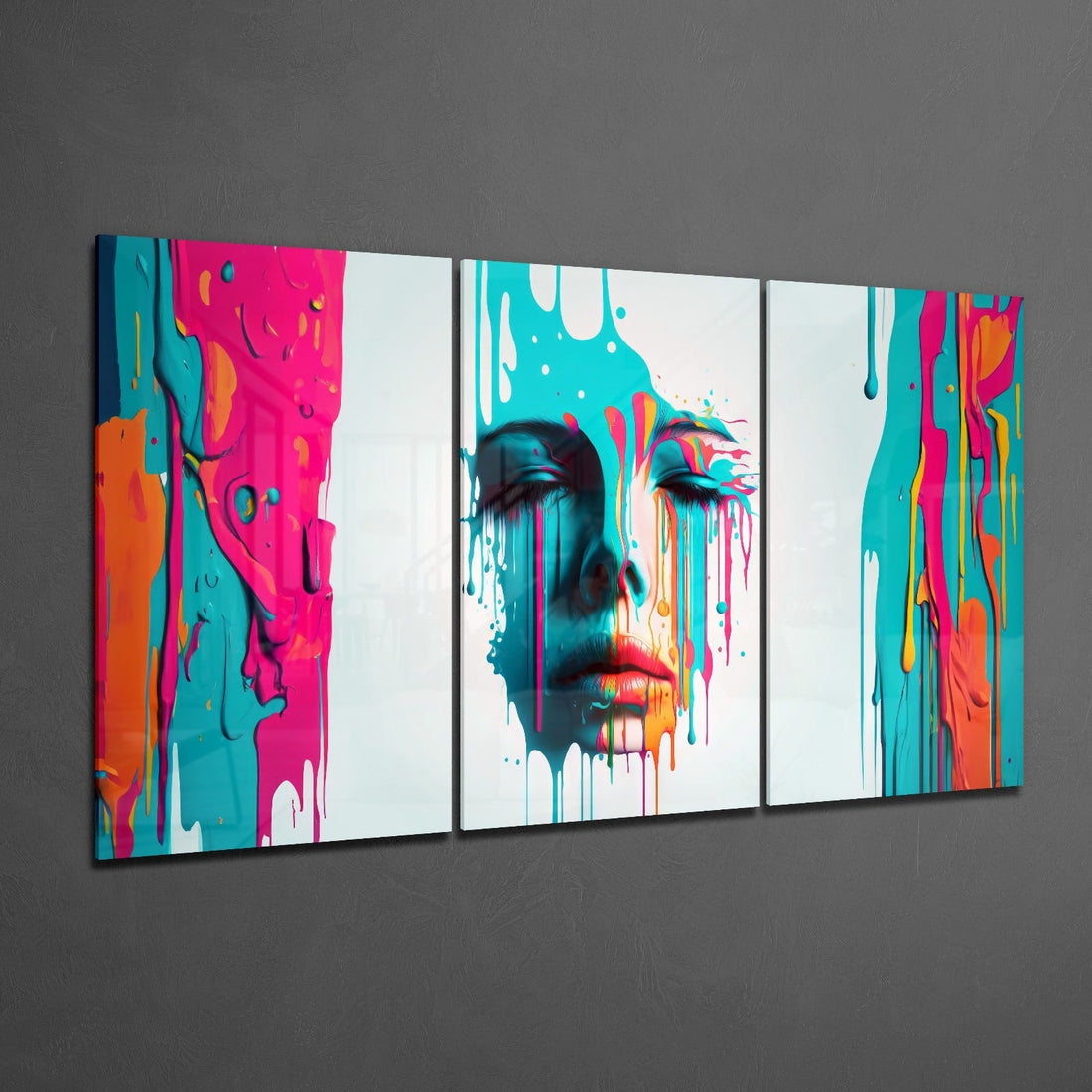 Face of Her Mega Glass Wall Art