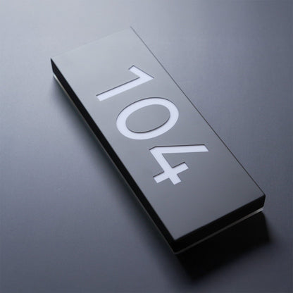 Metal Backlit Address Plaque – Custom LED House Address Sign