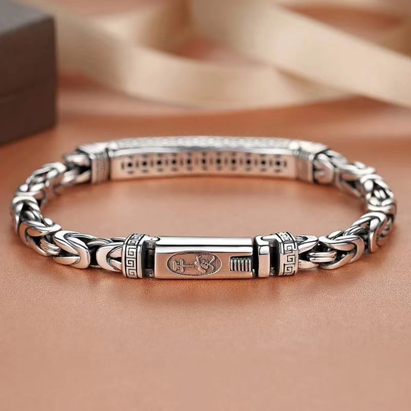 Fashion keel peace pattern braided bracelet