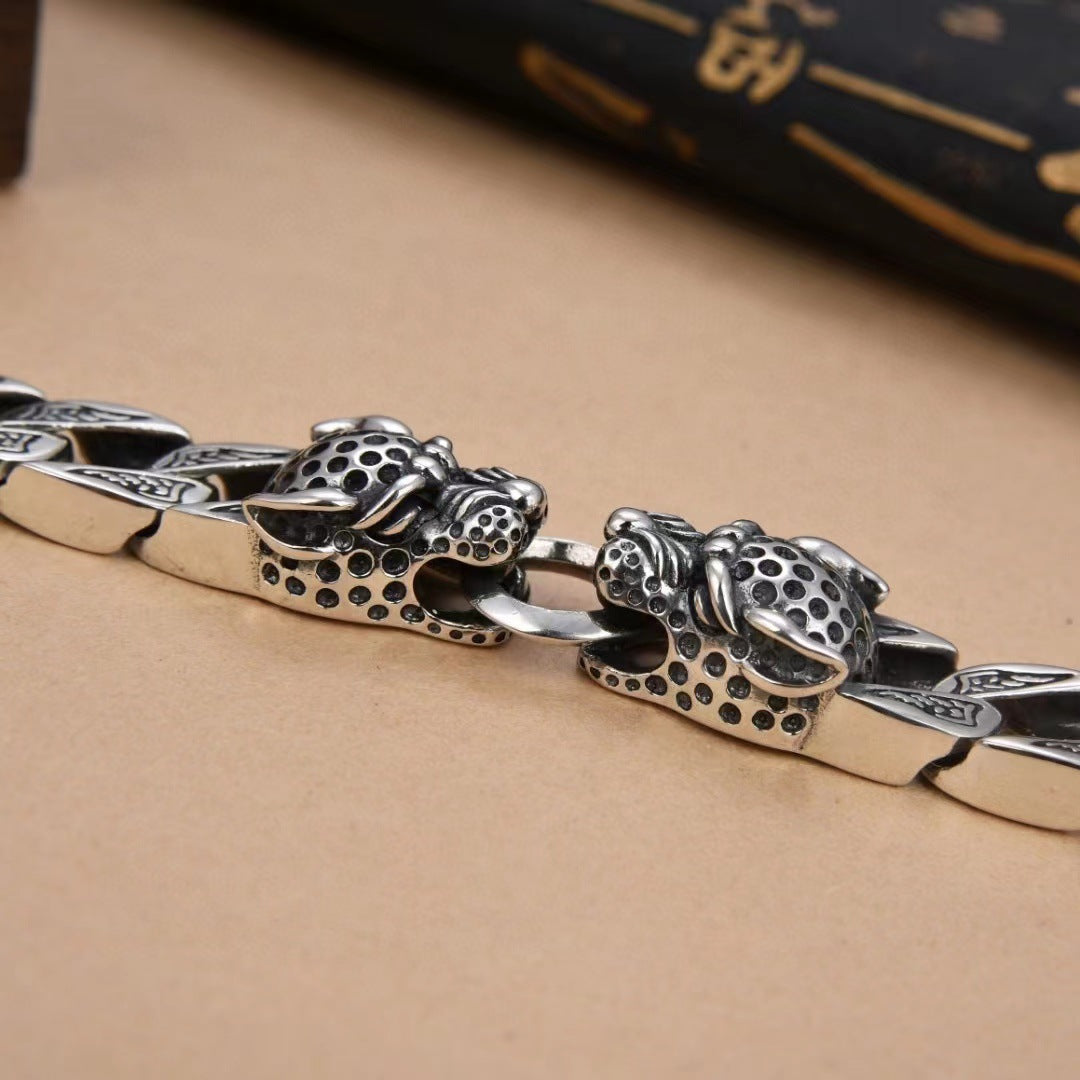 Very domineering retro double leopard men&