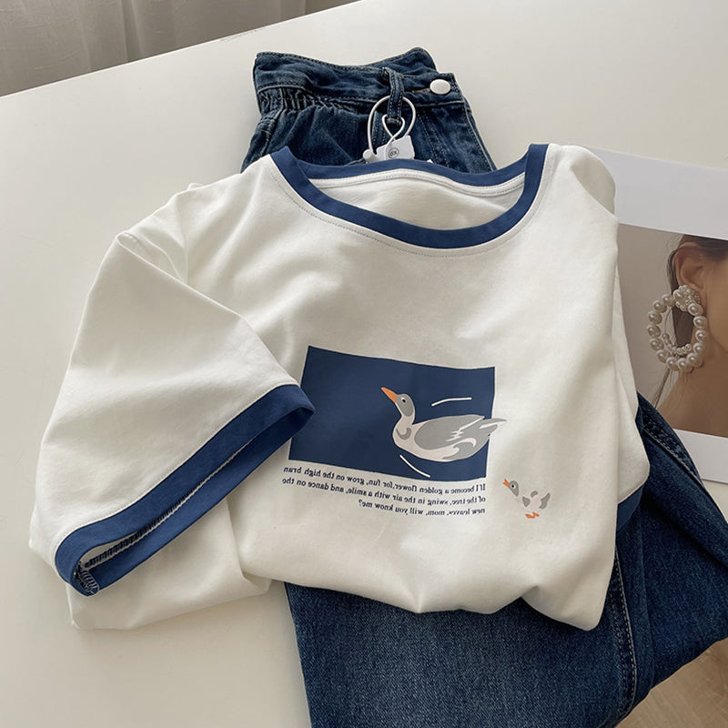 Oversize short-sleeved t-shirt women&