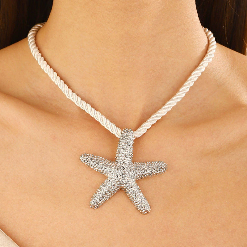 starfish necklace beach summer holiday earrings necklace