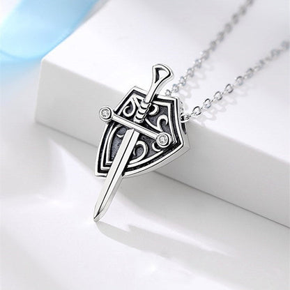 Princess and Knight Couple Necklace Men&