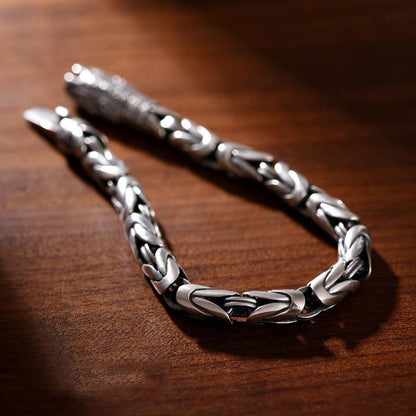 Protect peace and braided vajra pestle bracelet