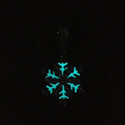Winter rotating snowflake luminous oil drop pendant