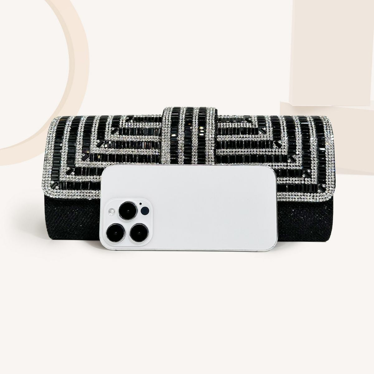 Full diamond flap shiny fashion chain clutch bag