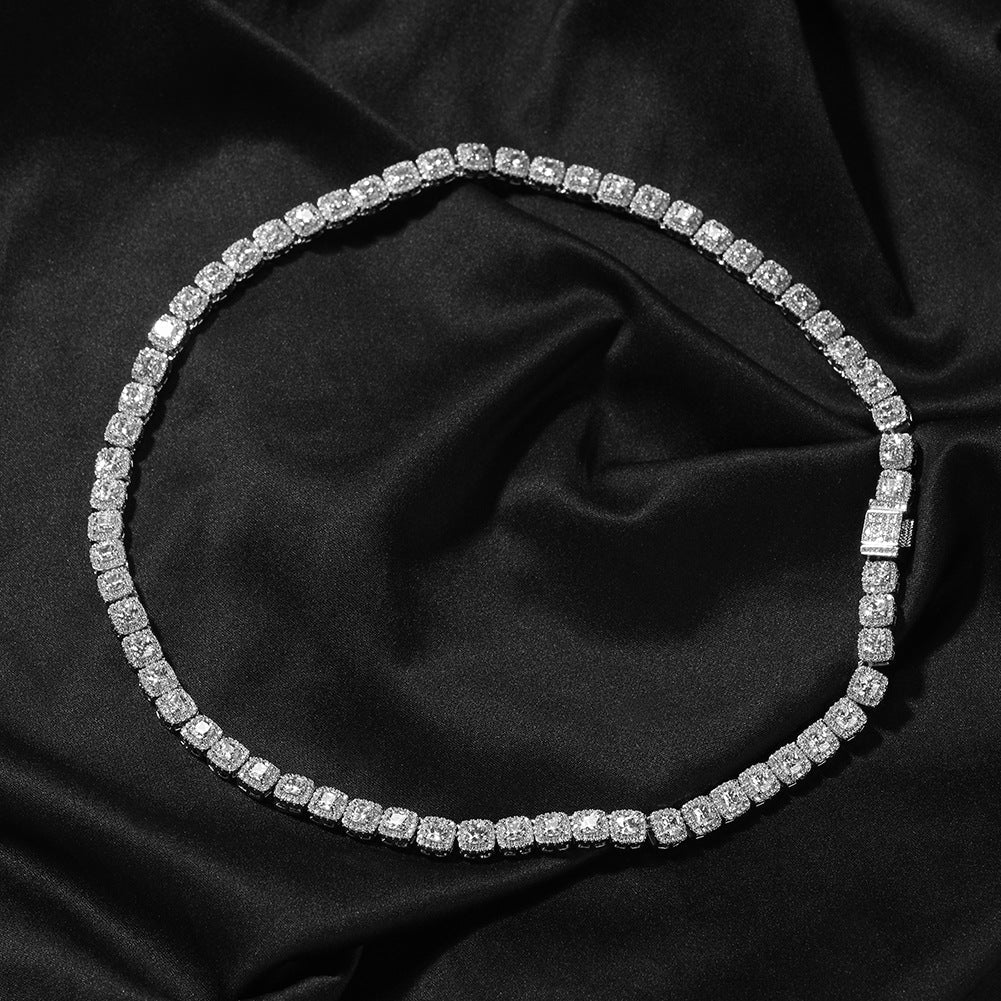 mens gold Gold Plated Rock Candy Chain necklace