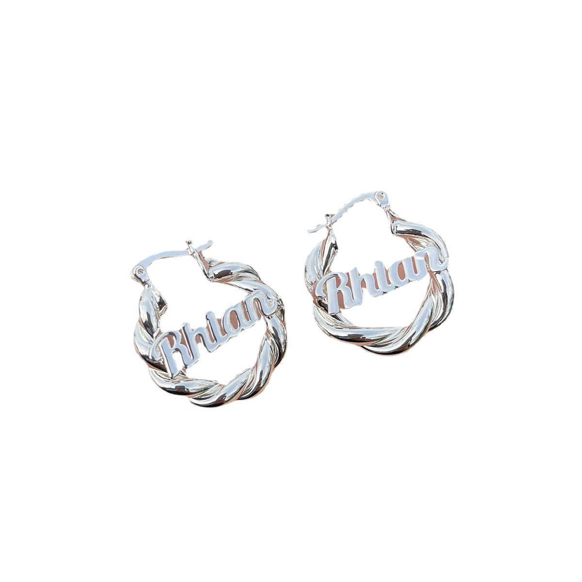 18mm Small Twist Custom Earrings