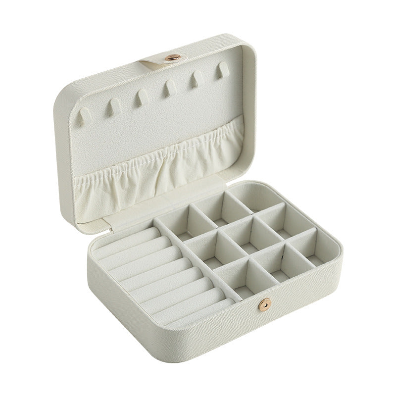 Nine-grid multifunctional portable jewelry box