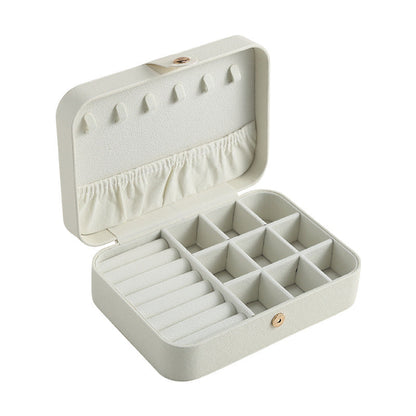 Nine-grid multifunctional portable jewelry box