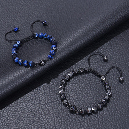 Obsidian Photo projection Customized Bracelet