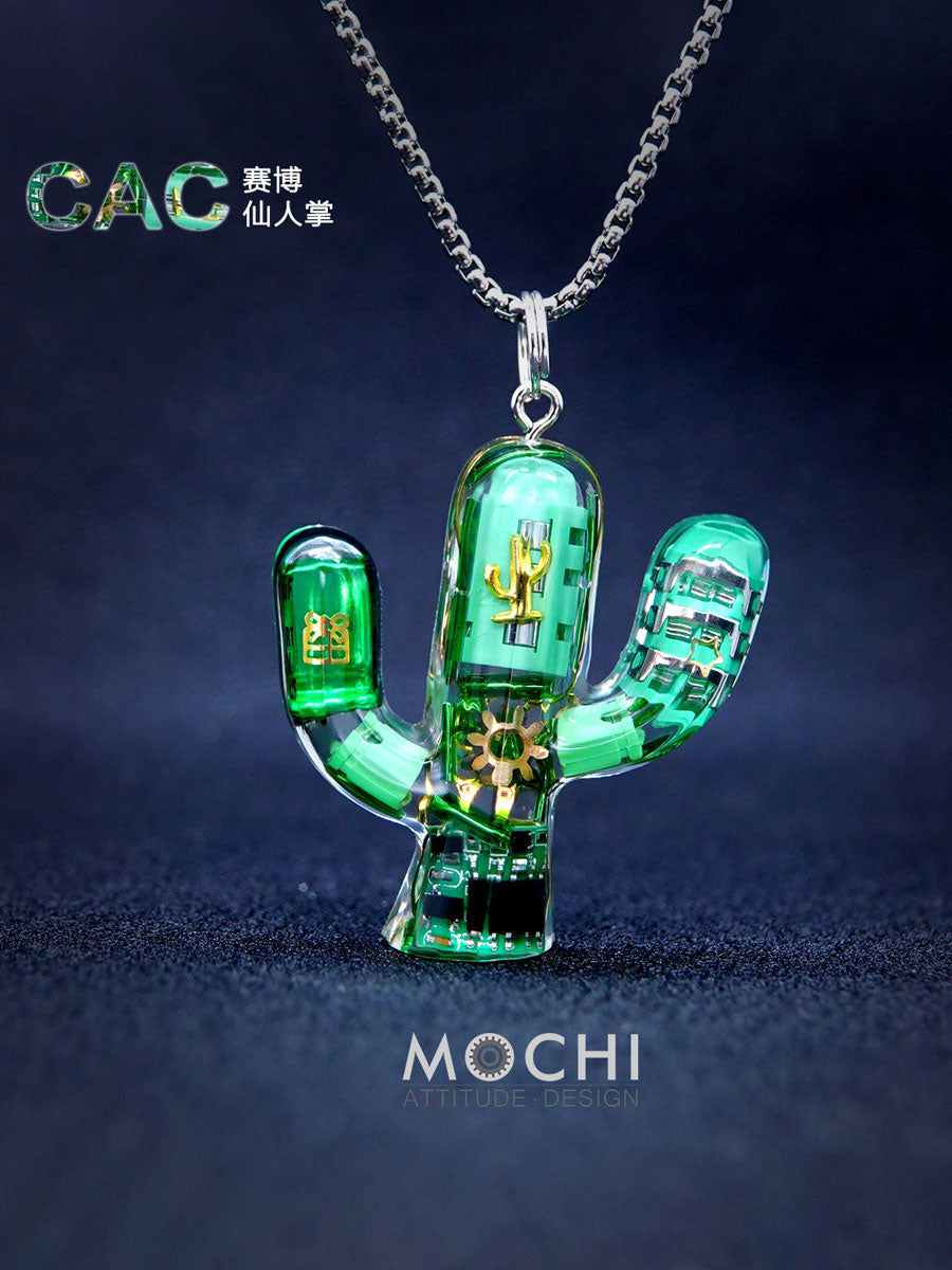 Original Cactus Necklace Delicate Cyberpunk Clavicle Chain