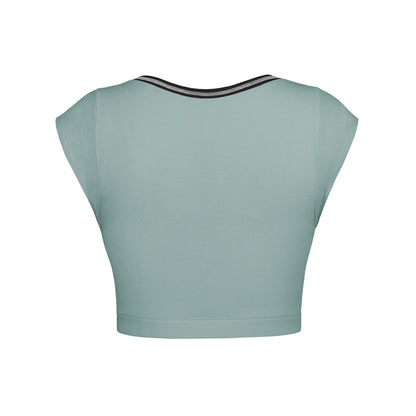 Slim Fit Ultra Short Sexy Spicy Girls Top Knitted Thread T-shirt