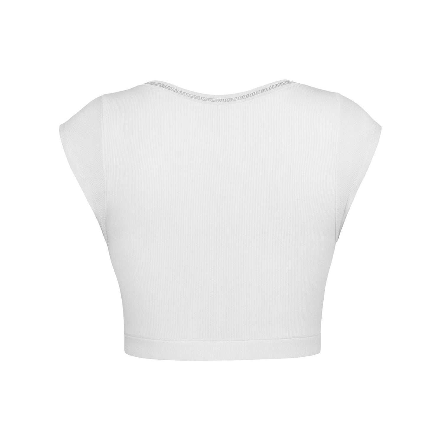 Slim Fit Ultra Short Sexy Spicy Girls Top Knitted Thread T-shirt