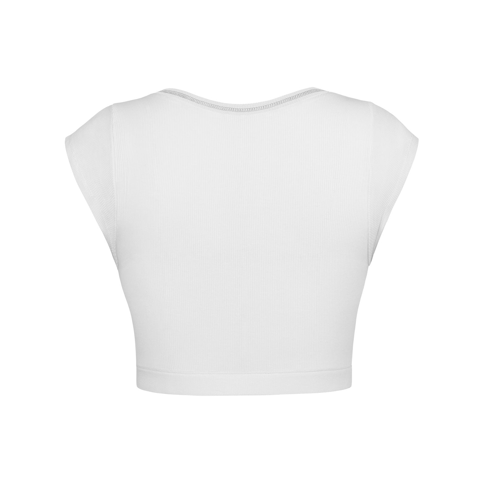 Slim Fit Ultra Short Sexy Spicy Girls Top Knitted Thread T-shirt
