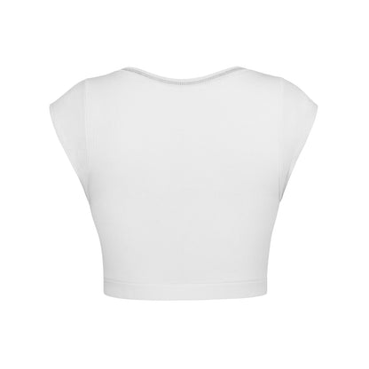 Slim Fit Ultra Short Sexy Spicy Girls Top Knitted Thread T-shirt