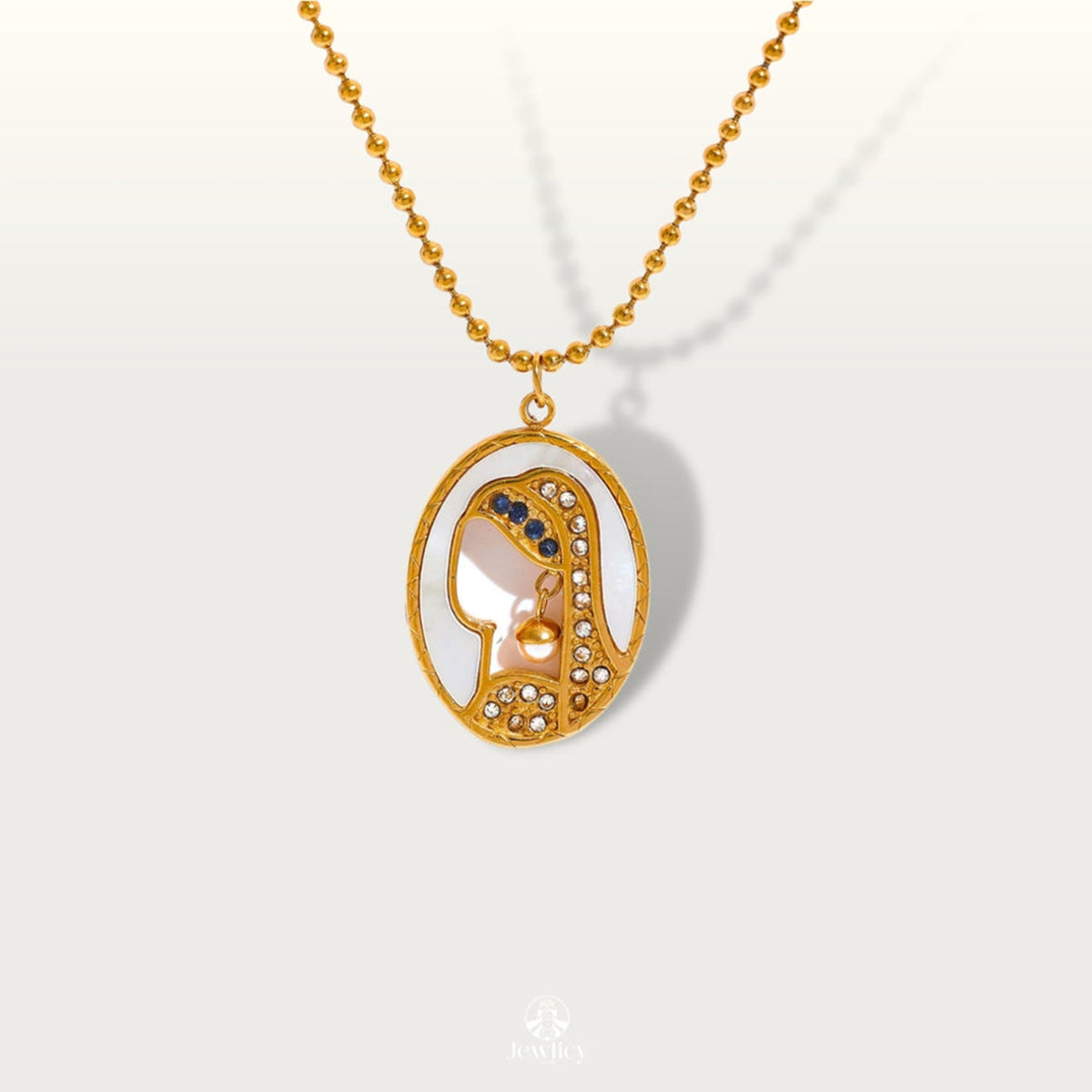 Girl with a pearl earring Pendant Necklace