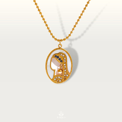Girl with a pearl earring Pendant Necklace