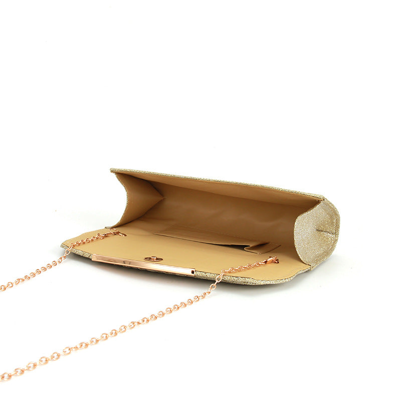 Pleated stitching chain crossbody Clutch Handbag