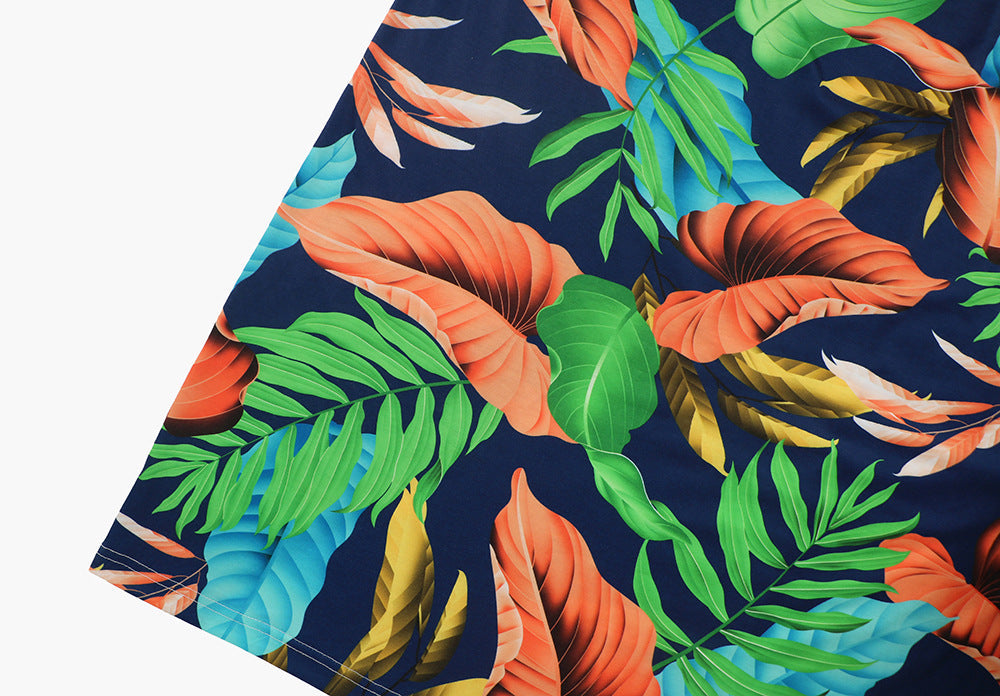 Hawaiian Beach Dress Summer Print Long Skirt Women&