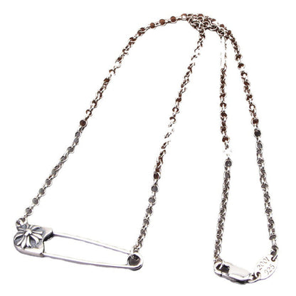 Retro cross pin necklace