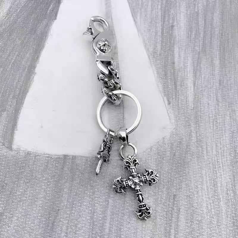 Retro chain waist trouser chain bag chain Key chain Retro dagger
