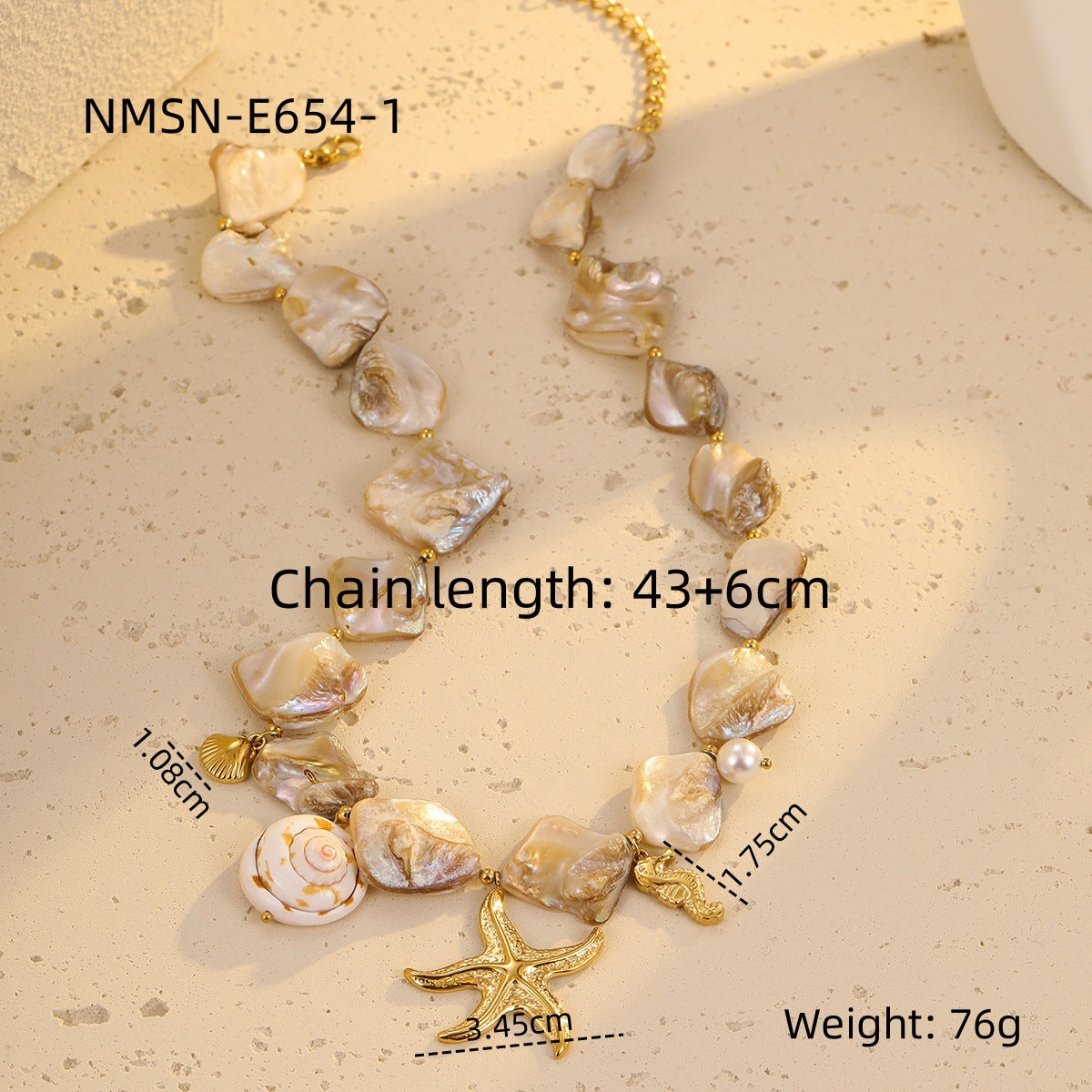 starfish necklace irregular necklace