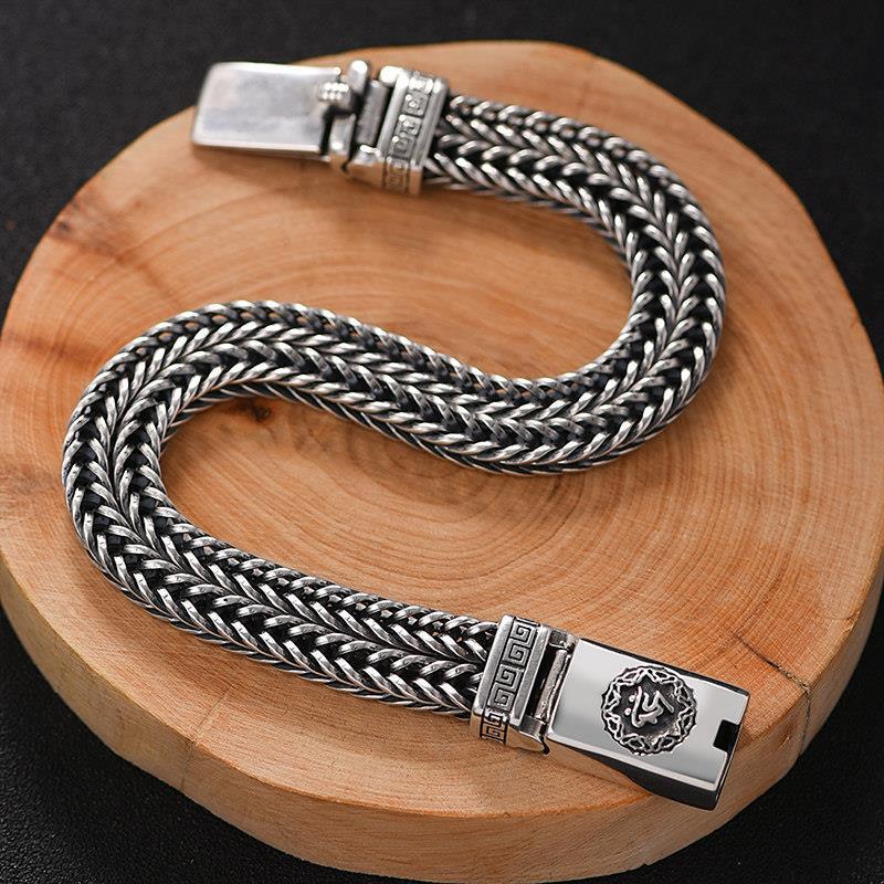 Domineering thick six-syllable mantra bracelet