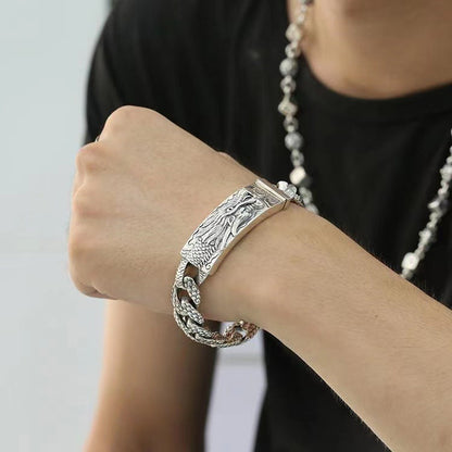 Domineering dragon pattern bracelet