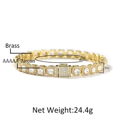mens gold Gold Plated Rock Candy Chain necklace
