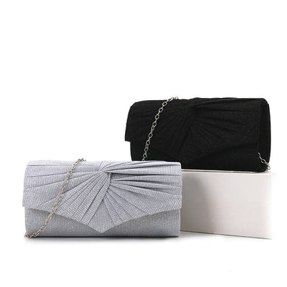 Pleated lace women&