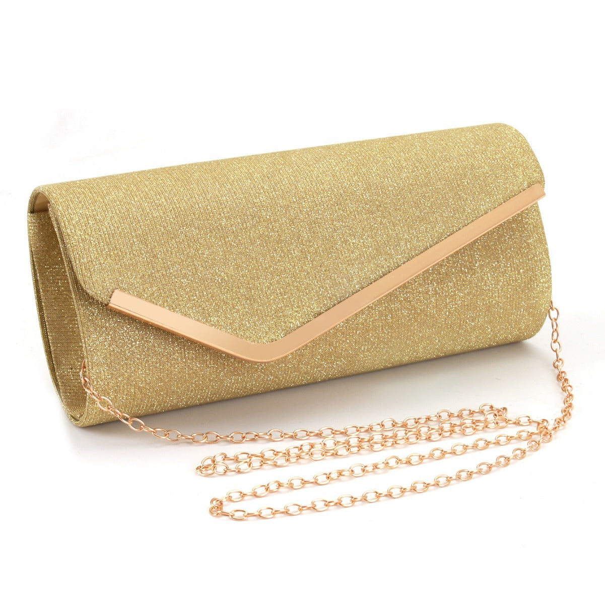 Round bottom metal flap versatile cosmetic bag