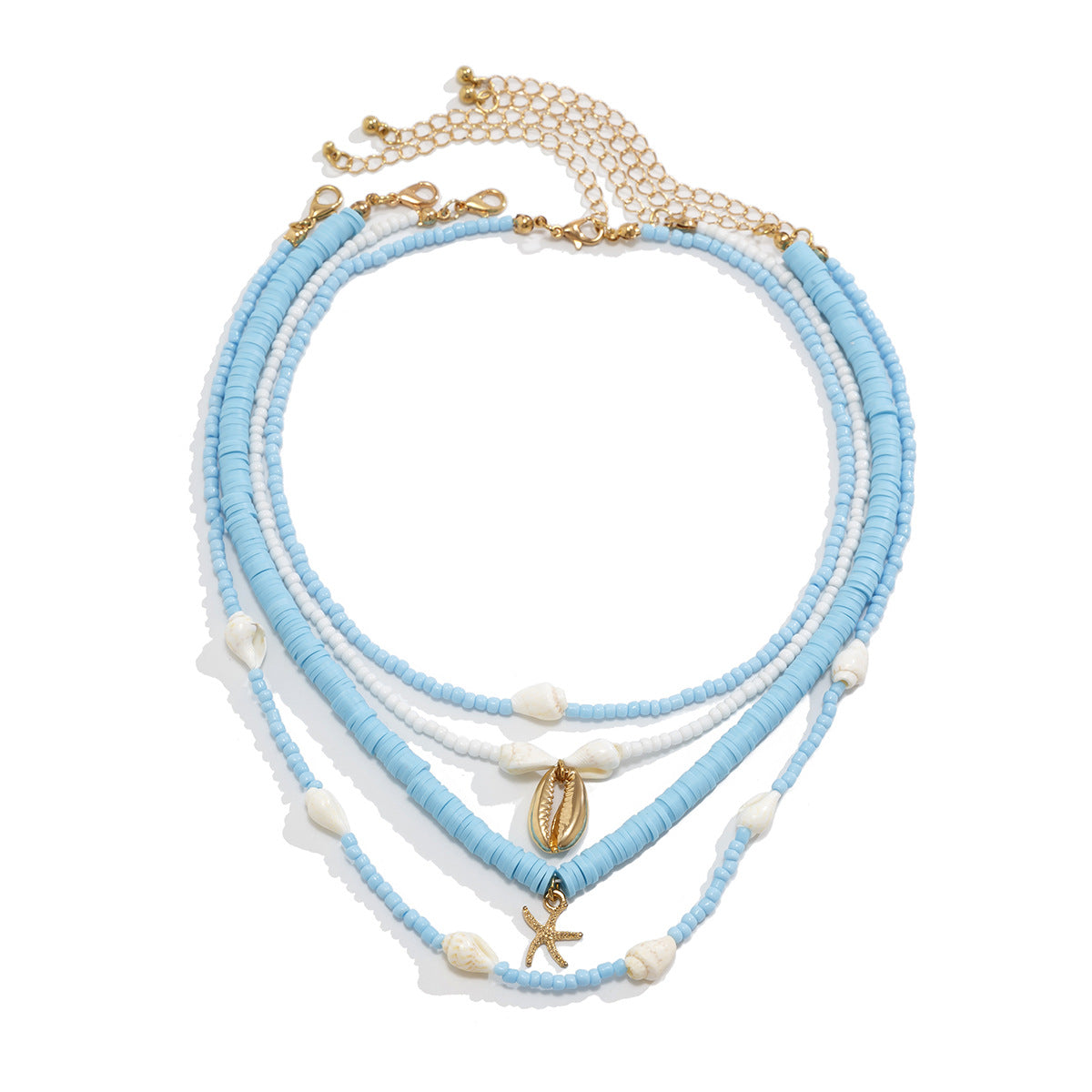 starfish necklace pearl shell necklace