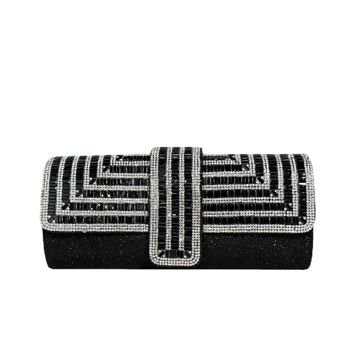 Full diamond flap shiny fashion chain clutch bag
