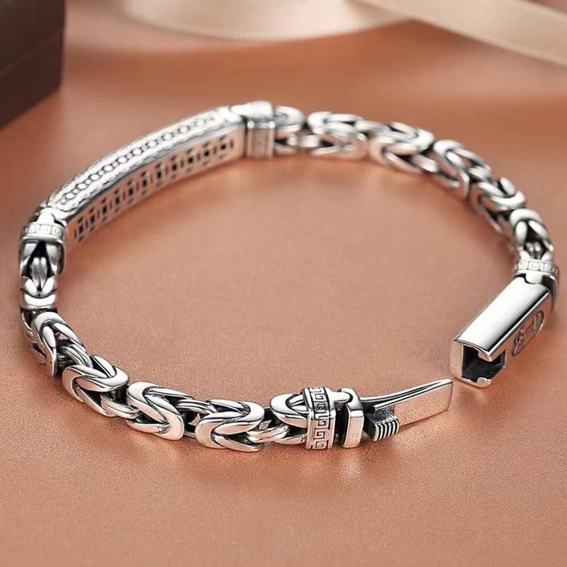 Fashion keel peace pattern braided bracelet
